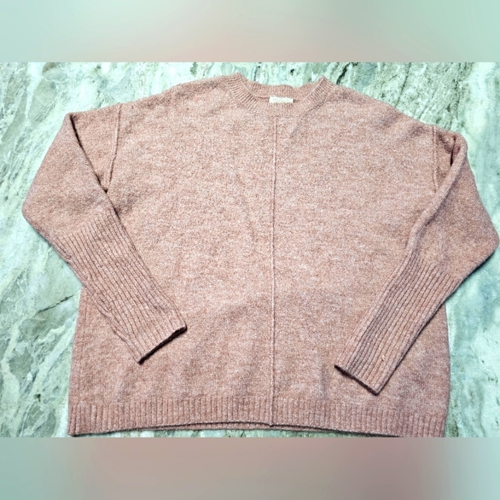 Legendary Outfitters Dusty Rose Crewneck Sweater Women Small Soft Knit Pullover